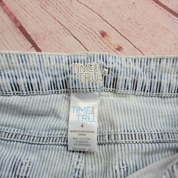 Time and Tru stripped Bermuda shorts 4 - Picture 3 of 3